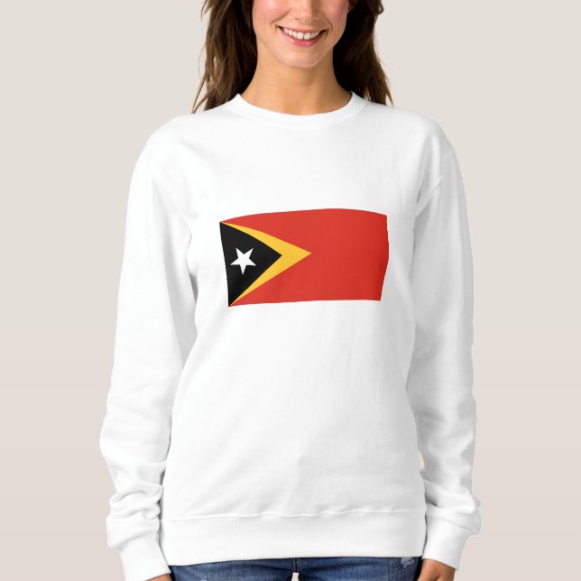 Öster Timor Flagga T Shirt (Framsida)