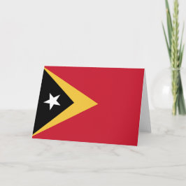 Öster Timor flagga Tack Kort