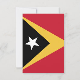 Öster Timor flagga Tack Kort