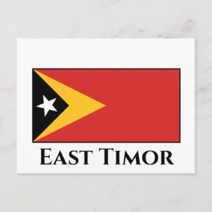 Öster Timor Flagga Vykort