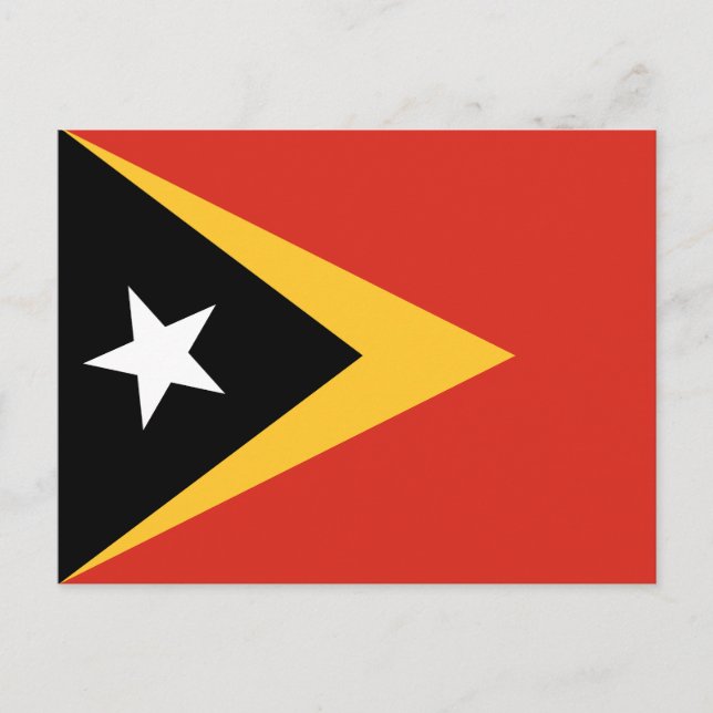 Öster Timor Flagga Vykort (Framsida)