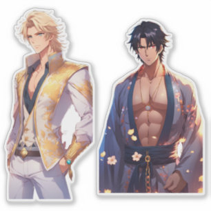 Öster träffar Väster Husbando Sticker Pack Anime Klistermärken
