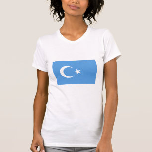 Öster Turkestan Uyghur Flagga T Shirt