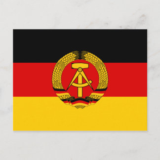 Öster Tyskland Flagga Vykort