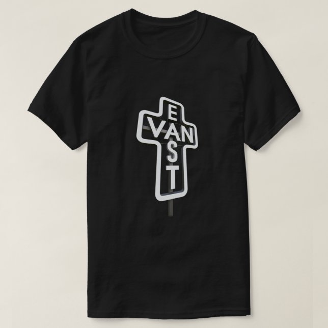 Öster Van Street-tecken T Shirt (Design framsida)