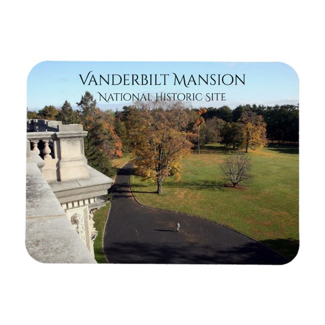 Öster View från Tak Vanderbilt Mansion, Hyde Park Magnet (Horisontell)