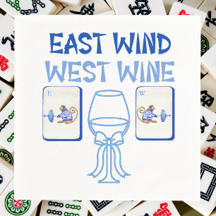 Öster Vind Väster Vin Mahjong Napkins Chinoiserie Pappersservett