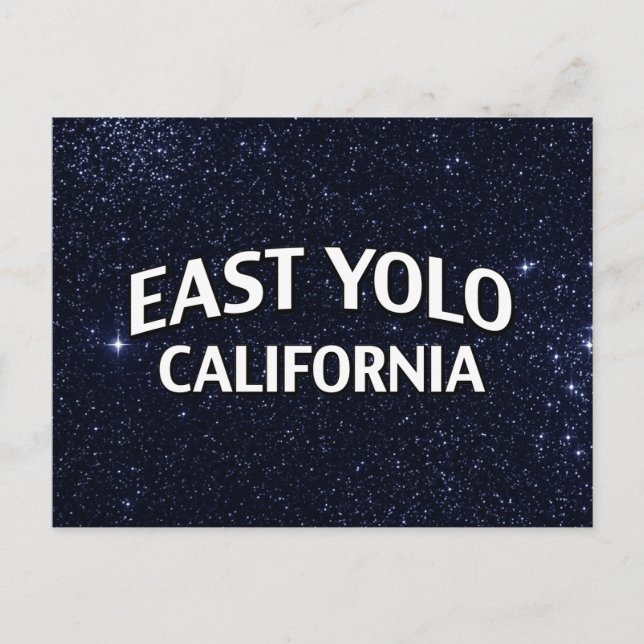 Öster Yolo California Vykort (Framsida)