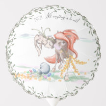 Osterbild Pferd und Hase, Tischdekoration 