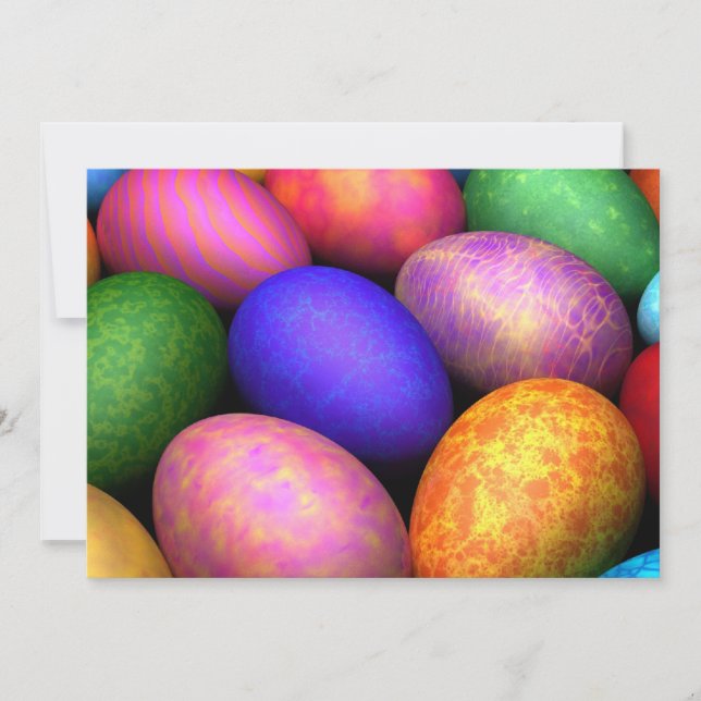 Ostereier (påsk) inbjudan (Framsida)