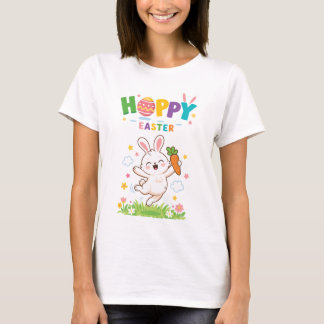 Osterhase Freudenmotiv - Hoppy Easter T Shirt