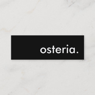 osteria. mini visitkort