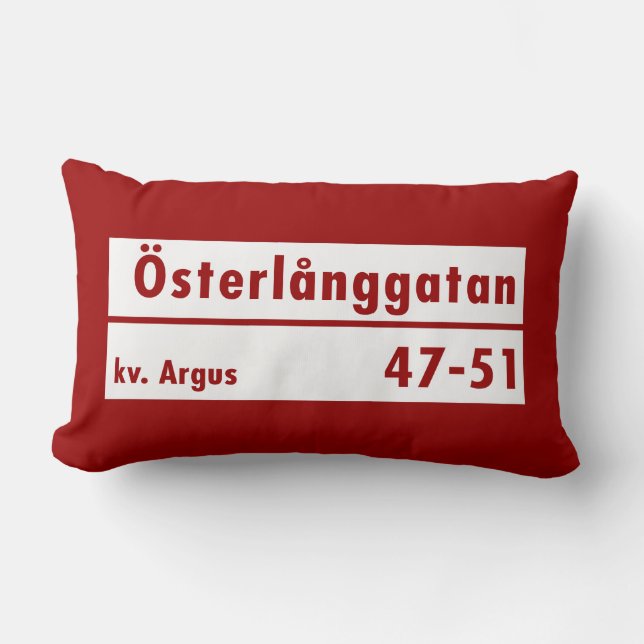 Österlånggatan Stockholm, den svenska gatan Lumbarkudde (Framsida)