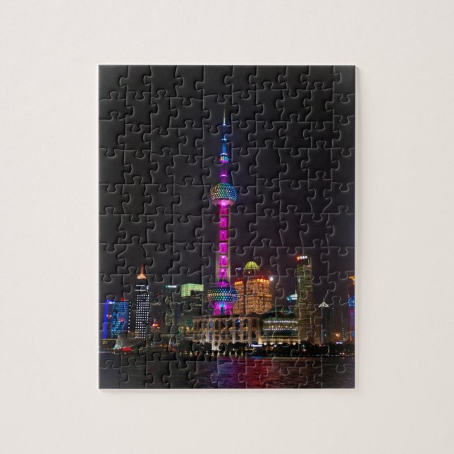 Österlänningpärlatorn - Shanghai - 8x10 - 110 PC Pussel (Vertikal)