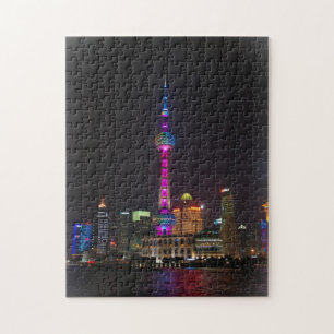 Österlänningpärlatorn - Shanghai, china Pussel