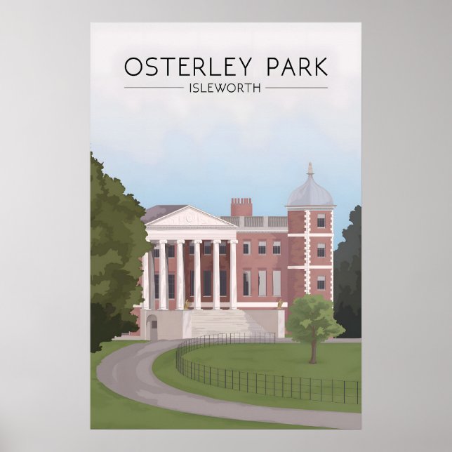 Osterley Park London Resoraffisch Poster (Framsidan)