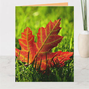 ÖSTERMÄNDSKA FALL BIRTHDAY GREETARD CARD KORT