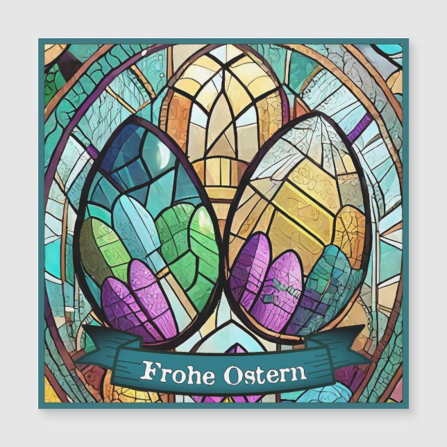 Ostermotiv farbiger Tecknad mit Ostereier 56019 (Framsida)