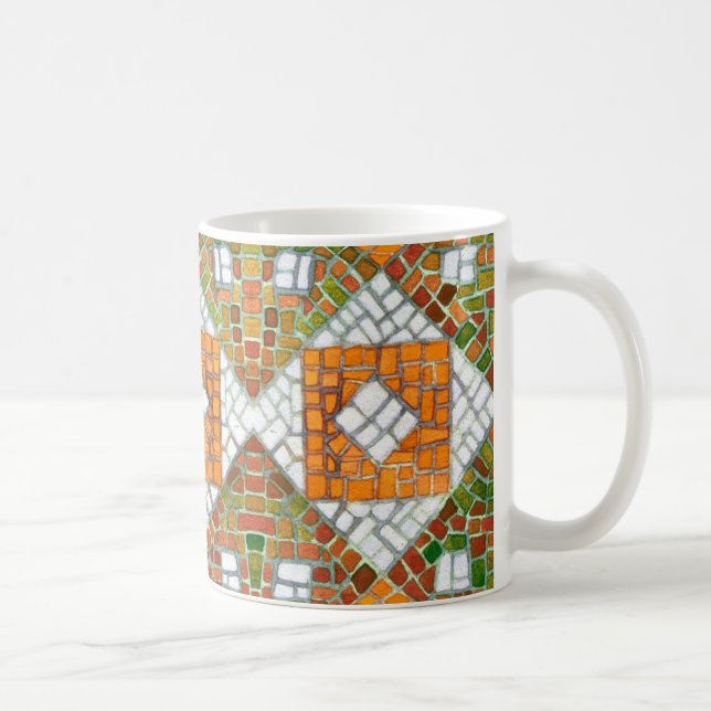 ÖSTERN MOSAIC White Mugg (Höger)