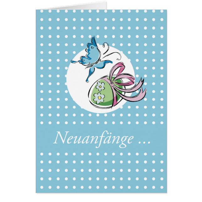 Ostern Schmetterling Neuanfänge Hälsningskort (Framsidan)