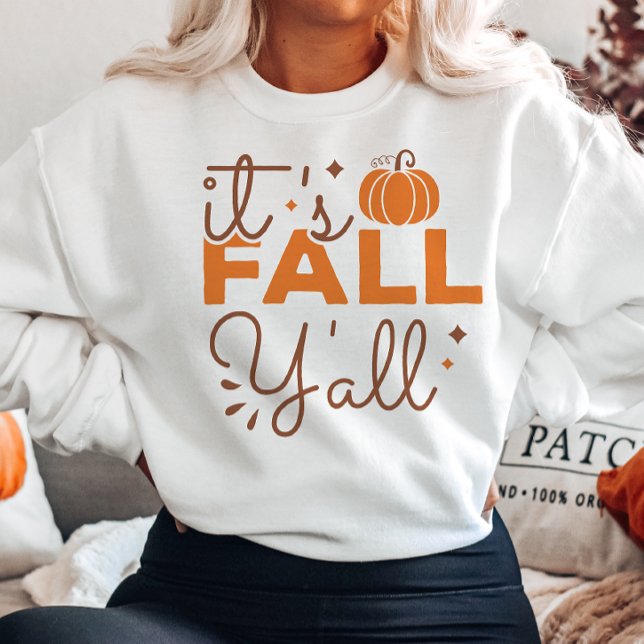 ÖSTERN TÄNKTE RETRO DET ÄR FALL Y'ALL PUMPKIN T SHIRT (Skapare uppladdad)