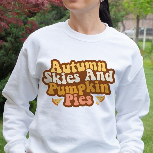 ÖSTERN THEMED AUTUMN HIMLAR & PUMPKIN PAJ T SHIRT (Skapare uppladdad)