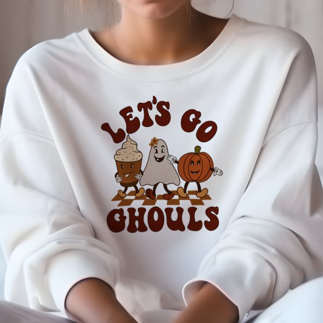 ÖSTERN THEMED FUNNY LÅT OSS GO GHOULS FALL T SHIRT (Skapare uppladdad)