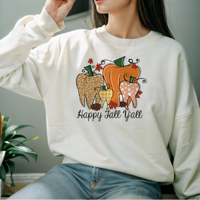 ÖSTERN THEMED LYCKLIG F'ALL Y PUMPKIN T SHIRT (Skapare uppladdad)