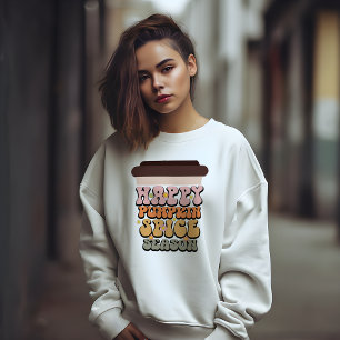 ÖSTERN THEMED RETRO LYCKLIG PUMPKIN SPICE SEASON T SHIRT