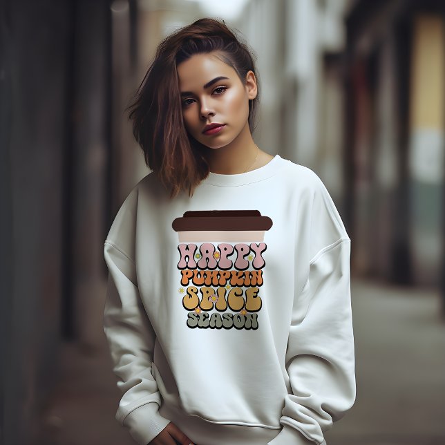 ÖSTERN THEMED RETRO LYCKLIG PUMPKIN SPICE SEASON T SHIRT (Skapare uppladdad)