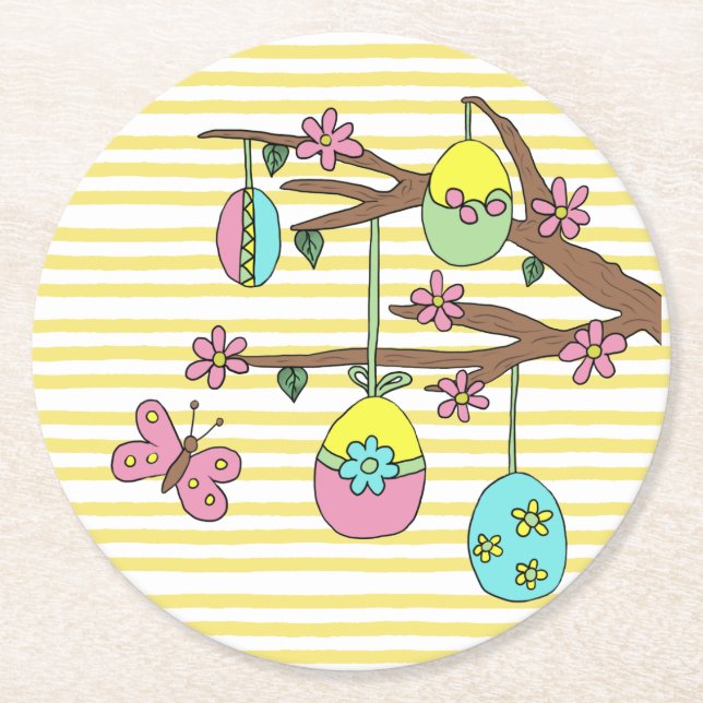 ostern  underlägg papper rund (Framsidan)
