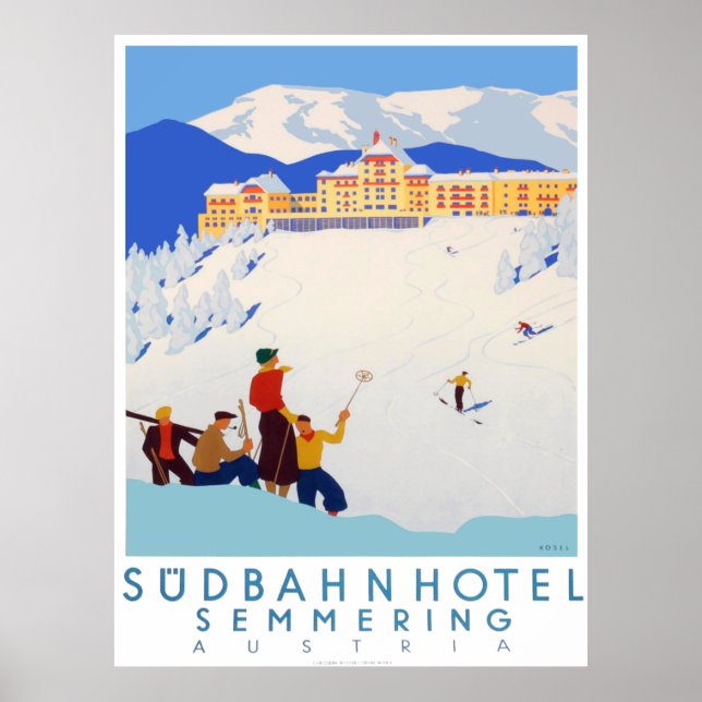 " Österreich: 1882 - Südbahnhotell Semmering Poster (Framsidan)