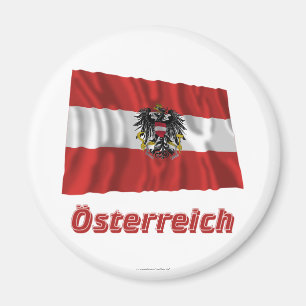 Österreich Fliegende Dienstflagge, deutschernamn Magnet