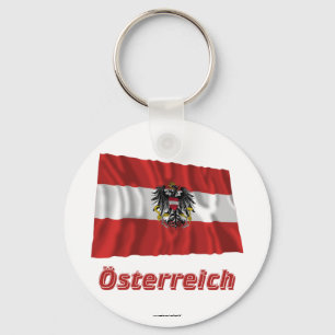 Österreich Fliegende Dienstflagge, deutschernamn Nyckelring