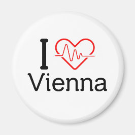 Österreich Heartslag I kärlek Wien Magnet