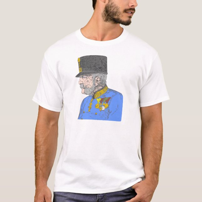 Österreich Kaiser Habsburg Franz Joseph T Shirt (Framsida)