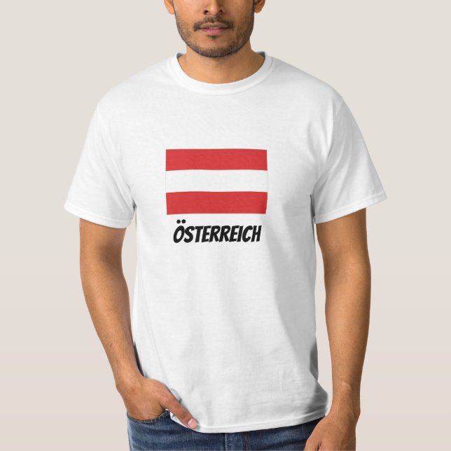 Österreich (Österrike) T-shirt (Framsida)