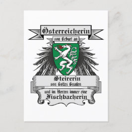 Österreich Steirerin von Gottes Gnaden Wappen Vykort