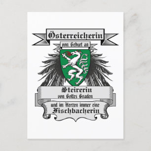Österreich Steirerin von Gottes Gnaden Wappen Vykort