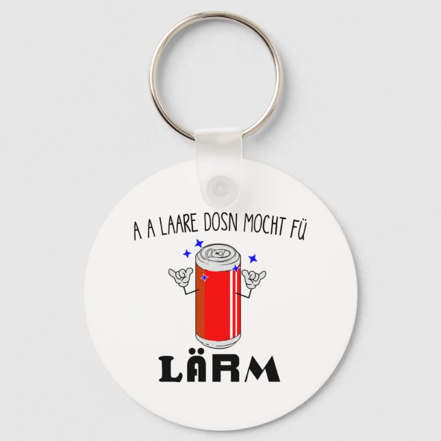 Österreich Wien Dialekt Eine leere Dose Sarkasmus Nyckelring (Framsida)