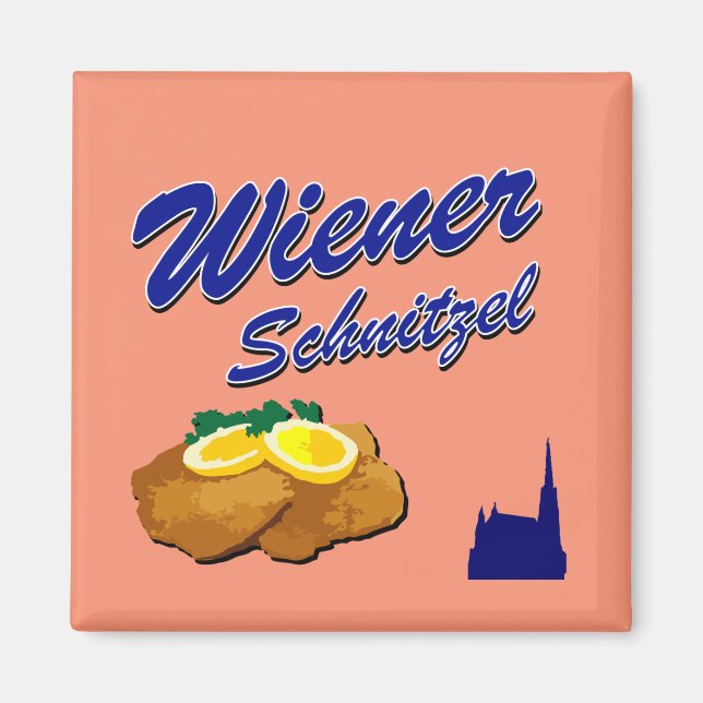 Österreich Wiener Schnitzel  Magnet (Framsidan)