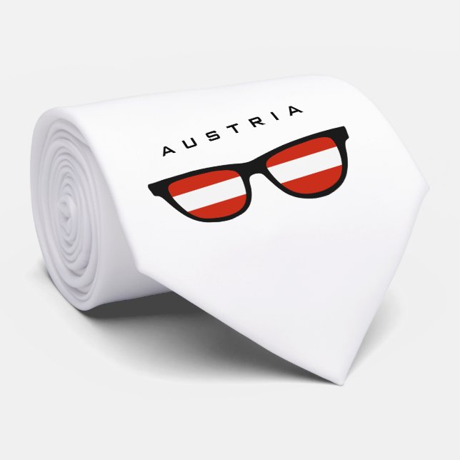 Österreichische Shades anpassningsbar text & färg  Slips (Rullad)