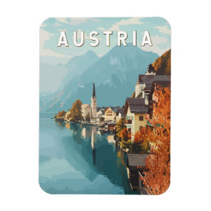 Österreichische Travel Art Vintage Magnet