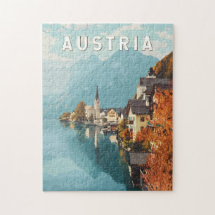 Österreichische Travel Art Vintage Pussel