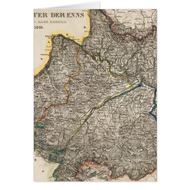 Österrike 4 hälsningskort (Framsidan)