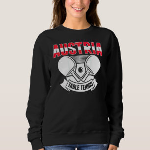 Österrike Bordtennis Stöd Österrikisk Ping Pong T Shirt