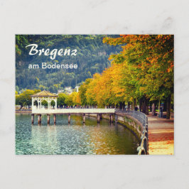 Österrike Bregenz am Bodensee på hösten Vykort