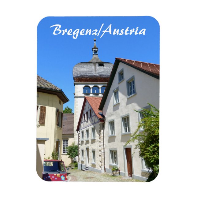 Österrike, Bregenz Old Town Souvenir Magnet (Vertikal)