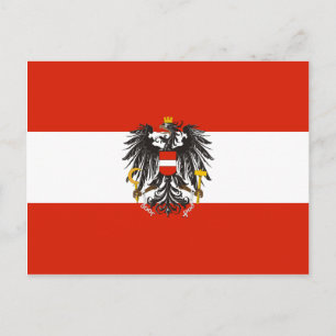 Österrike (delstat, variant), Österrikes flagga Vykort