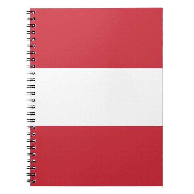 Österrike flagga anteckningsbok (Framsidan)